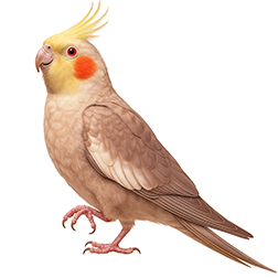 Bronzefallow Cockatiel